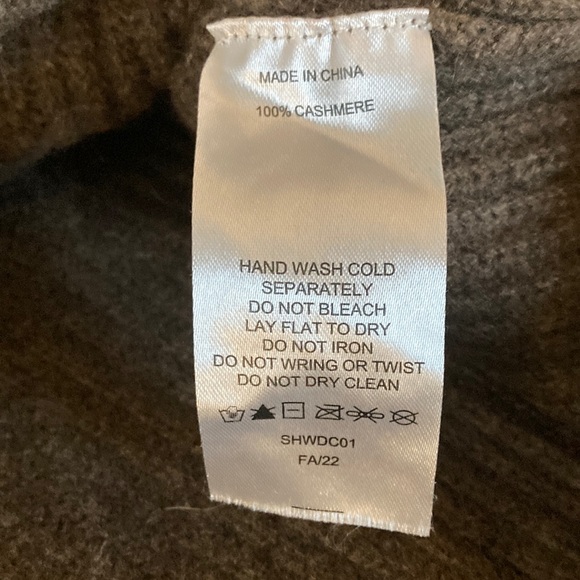 Quince 100% Cashmere Oversized Brown Boyfriend Cardigan Sweater Small - Picture 9 of 11